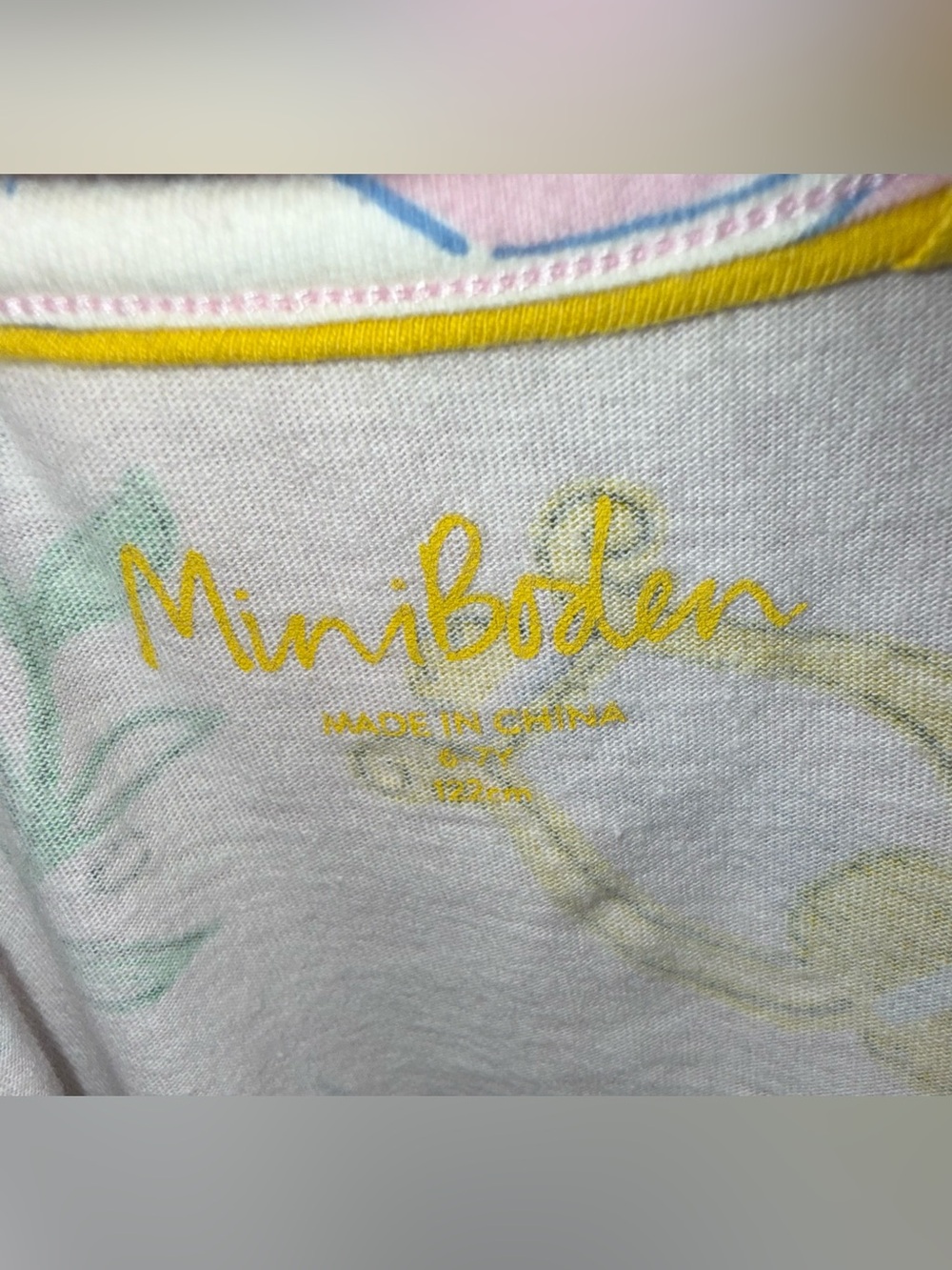 Mini Boden puff sleeve dress with Pegasus design, size 6/7 - Picture 4 of 4